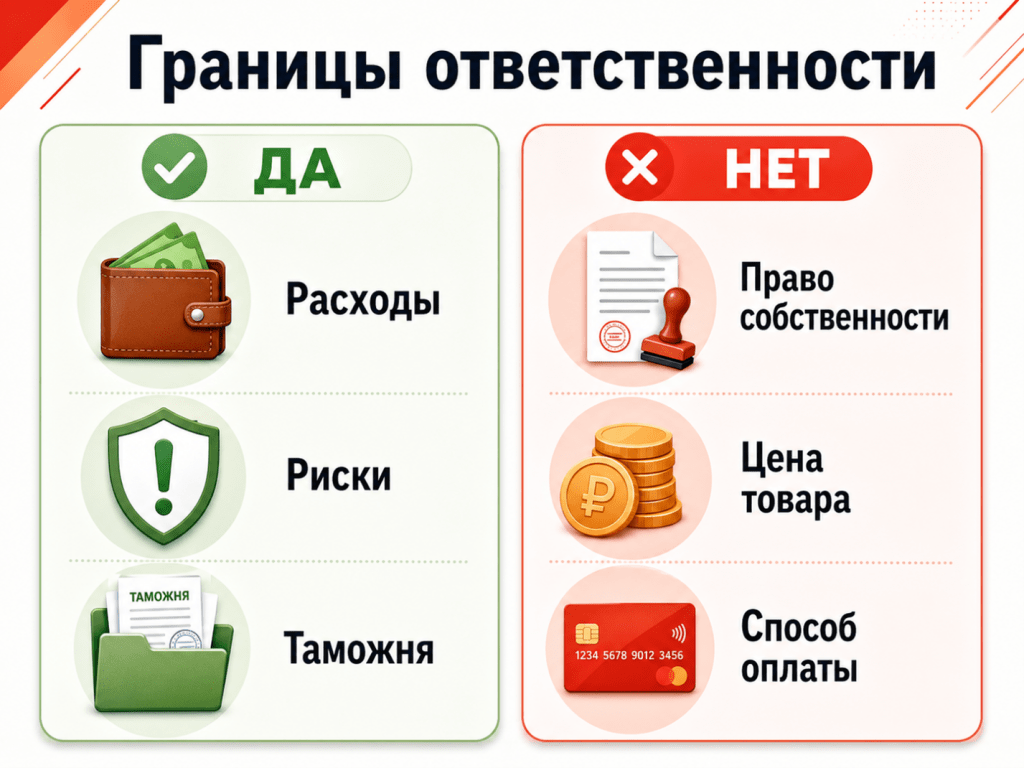 Границы ответственности Инкотермс